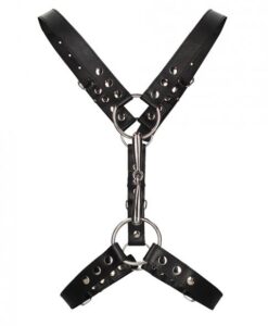 Shots Uomo Men's Harness W/metal Bit - Black