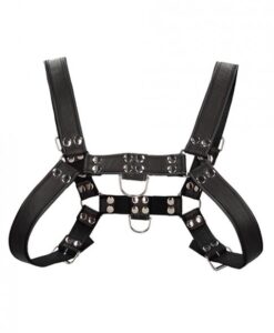 Shots Uomo Chest Bulldog Harness Small/medium - Black