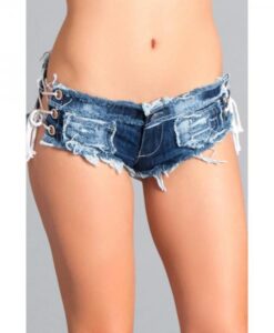 Denim Short W/ Ties Medium