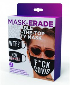 Maskerade Masks - F Covid/wtf?/new Normal - 3-pack.