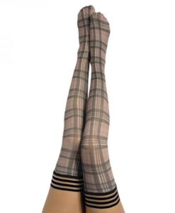 Kixies Lori Tan/grey Plaid - Size D