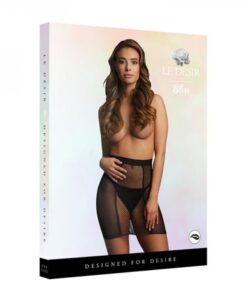 Shots Le Desir High-waist Fishnet Skirt Black O/s