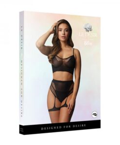 Shots Le Desir 2-piece Bra Set With Garters Black O/s