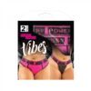 Vibes Pussy Power Buddy Pack 2 Pc. Micro Boyfriend Brief & Lace Thong Qs Black/pink