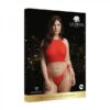 Shots Le Desir Festive Rhinestone Top And Thong Osx Red