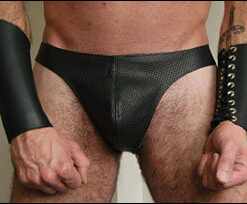 Lace-Up Leather Gauntlet