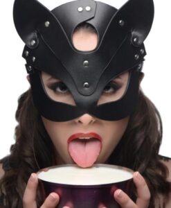 Naughty Kitty Cat Mask Black O/S