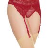 Crotchless Panty W/ Attached Garter Merlot O/s