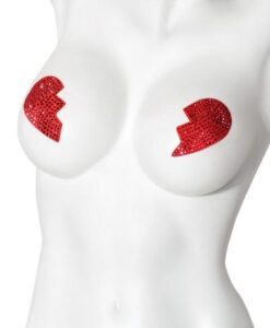 Pasties Broken Hearts Red