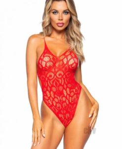 Seamless Scroll Strappy Back Os Red