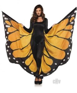 Festival Butterfly Wing Cape Orng/blk