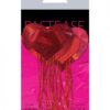 Pastease Tassel Holographic Heart - Red O/s