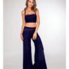 Soft Rib Knit Jersey Pajama Camisole & Wide Leg Pant  Nocturnal Md