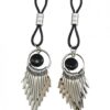 Bijoux De Nip Nipple Halos W/silver Arrows - Black