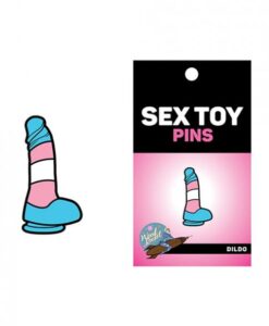 Wood Rocket Sex Toy Trans Pride Dildo Large Pin - Multi Color