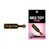 Wood Rocket Sex Toy Queen Paddle Large Pin - Black/gold