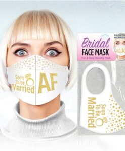 Soon To Be Married Af Glitter Mask