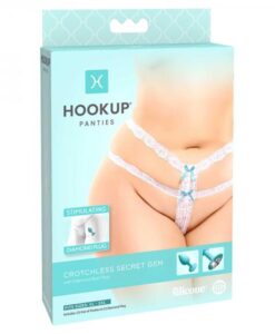 Hookup Crotchless Secret Gem White Fits Size Xl-xxl