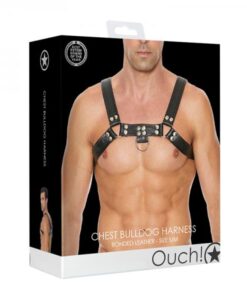 Ouch Chest Bulldog Harness - S/m - Black
