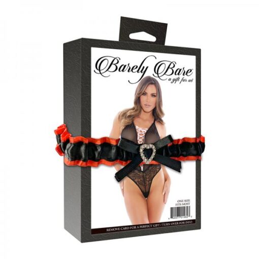 Barely Bare Lace Up Teddy Black O/s