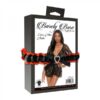Barely Bare Lace Mini Robe Black O/s