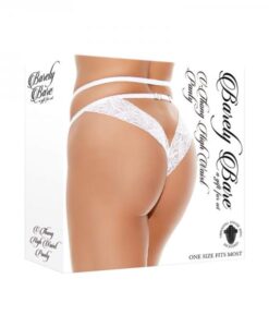 Barely Bare V-thong High-waist Panty White O/s