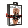 Barely Bare Flower Lace Babydoll With Thong Plus Size Black