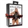 Barely Bare High-neck Backless Teddy Plus Size Black
