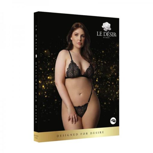 Shots Le Desir Magic Lace Velvet Lingerie Set Osx Black