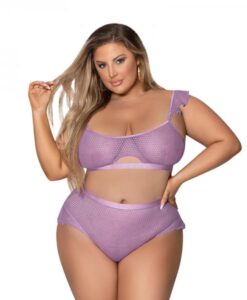 Magic Silk Girl Next Door Bralette & Panty Lilac Queen Size