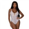 Magic Silk Modern Romance Cheeky Teddy White S/m