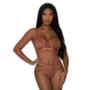 Magic Silk Caramel Kiss Bralette & G-string Panty Carmel L/xl