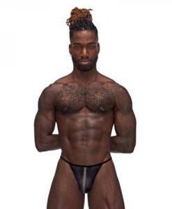 Mp Landing Strip Micro Thong Black S/m