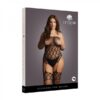 Shots Le Desir Strapless, Crotchless Teddy With Stockings Black Qs