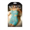 Vixen Euphoria Striped Net Dress Blue L/xl