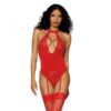 Dreamgirl Garter Teddy Lipstick Red Os