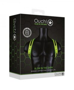 Ouch! Glow Sling Harness - Glow In The Dark - Green - L/xl