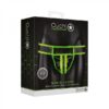 Ouch! Glow Striped Jock Strap - Glow In The Dark - Green - S/m