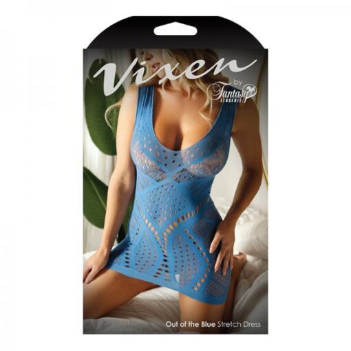 Vixen Out Of The Blue Stretch Dress Blue L/xl