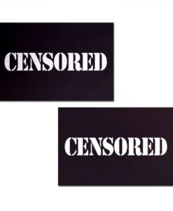 Pastease Censored: Black Censor Bars Nipple Pasties