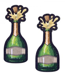 Pastease Champagne Bottle Sparkling Nipple Pasties Erupting Bubbly