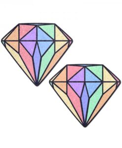 Pastease Gem: Pastel Rainbow Diamond Nipple Pasties