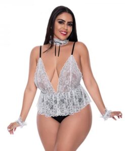 Magic Silk Dress Up Full Service Costume White Queen Size