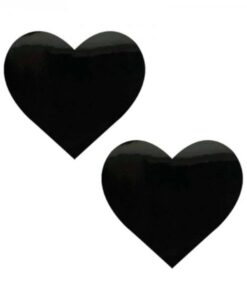 Neva Nude Pasty Black Wet Vinyl Dom Squad Heart