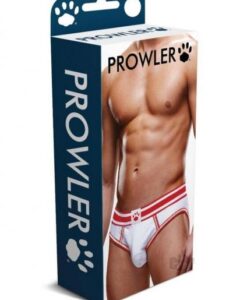 Prowler White/red Open Brief Lg