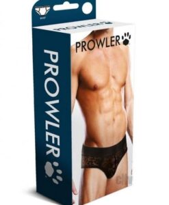 Prowler Black Lace Brief Lg