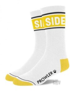 Prowler Side Socks Wht/yell