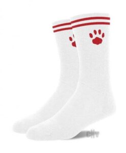Prowler Red Crew Socks Wht/red