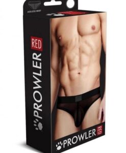 Prowler Red Fishnet Assless Brief Blk Sm