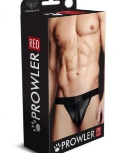 Prowler Red Wetlook Assless Jock Blk Lg